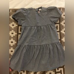 Zara Dark Blue Gingham Dress 3-4 years old